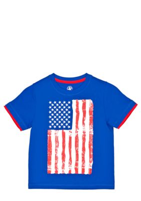 J Khaki Mock 2-In-One Novelty Crew Toddler Boys