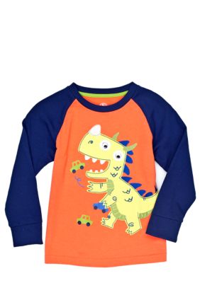 J Khaki Raglan Dino Tee Toddler Boys