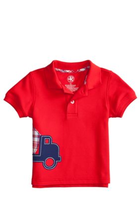 J Khaki Applique Novelty Polo