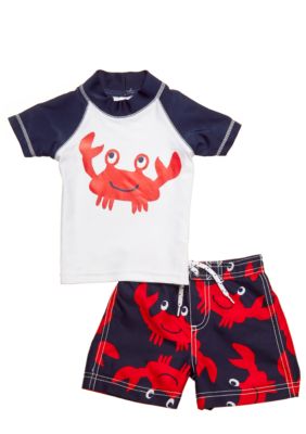 Carter's 2-Piece Crab Rashguard Swimsuit