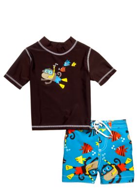 Carter's 2-Piece Monkey Rashguard Swimsuit