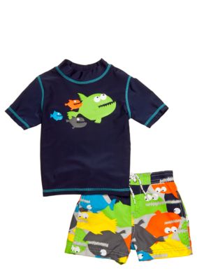 Carter's 2-Piece Fish Rashguard Swimsuit
