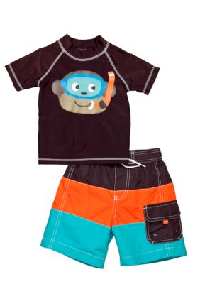 Carter's 2-Piece Monkey Swim Set Toddler Boys