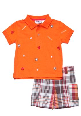 Blueberi Boulevard 2-Piece Baseball Schiffly Polo Set