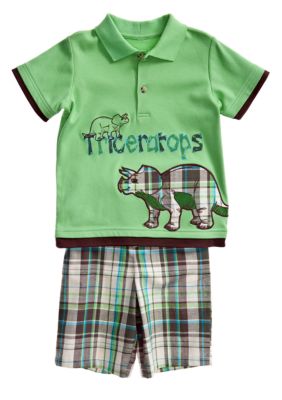 Good Lad Animal Applique Short Set Toddler Boy