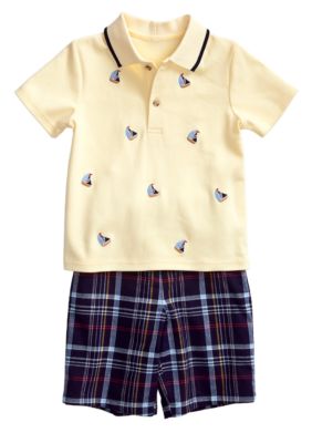 Good Lad Embroidered Sports Short Set Toddler Boy