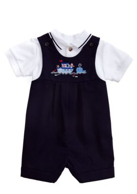 Good Lad 2-Piece Pleated Shortall Set