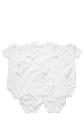 Carter's EDV Newborn 5 Pack White Bodysuits