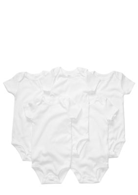 Carter's EDV Newborn 5 Pack White Short Sleeve Bodysuit Set