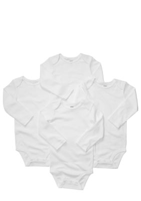 Carter's EDV Newborn 4 Pack White Bodysuit Set