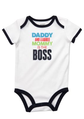 Carter's Mommy Is The Boss Slogan Bodysuit