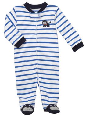 Carter's EDV Stripe Dog Footed Sleep & Play