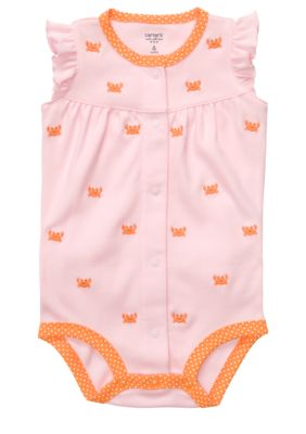 Carter's Pink and Orange Crab Creeper