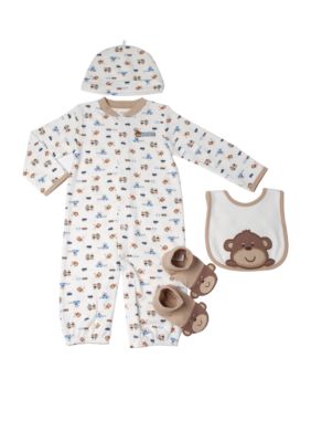 Carter's&reg; 4 Piece Monkey Layette Set - Newborn