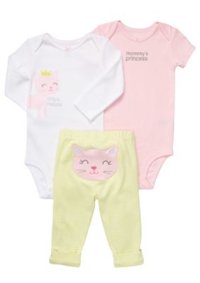Carter's EDV Kitty 3-Piece Bodysuit Set