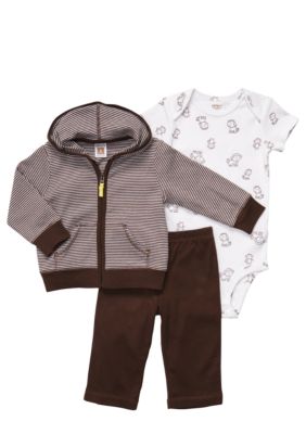 Carter's EDV Monkey 3-Piece Cardigan Set