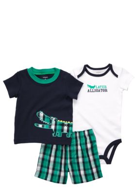 Carter's 3-Piece Alligator Short Set