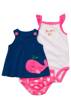Carter's 3-Piece Whale Diaper Cover Set