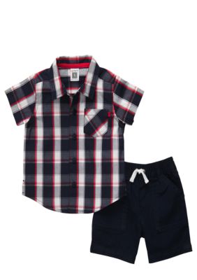 Carter's 2-Piece Plaid Shirt and Short Set