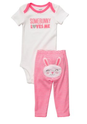 Carter's Turn Me Around Bunny Pant Set