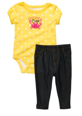 Carter's Crab Bodysuit Pant Set