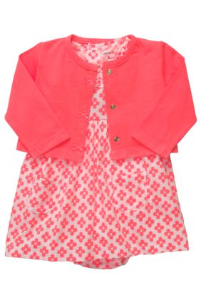 Carter's Graphic Flower Dress Set