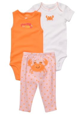 Carter's EDV 3-Piece Crab Print Pant Set