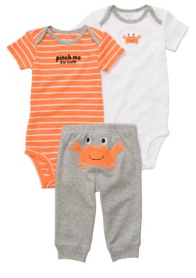 Carter's EDV 3-Piece Crab Print Pant Set