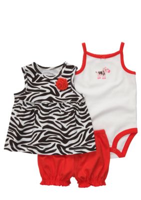 Carter's 3-Piece Zebra Print Diaper Cover Set