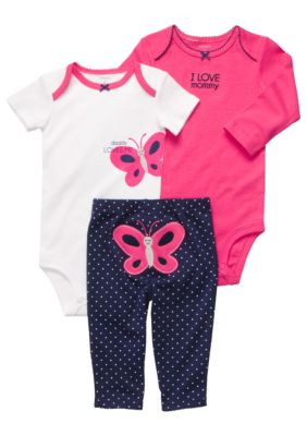 Carter's 3-Piece Butterfly Pant Set
