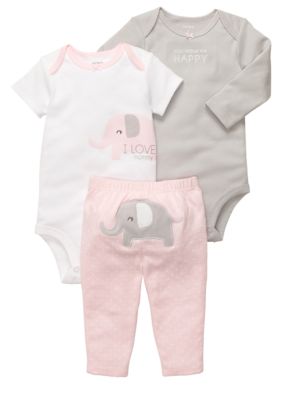Carter's 3-Piece Elephant Pant Set