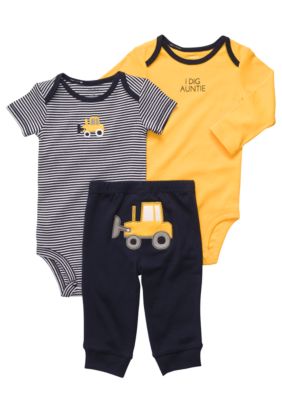Carter's 3-Piece Bulldozer Pant Set