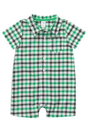 Carter's Collared Gingham Romper