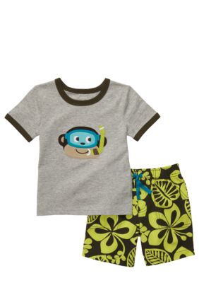 Carter's Monkey 2-Piece Short Set