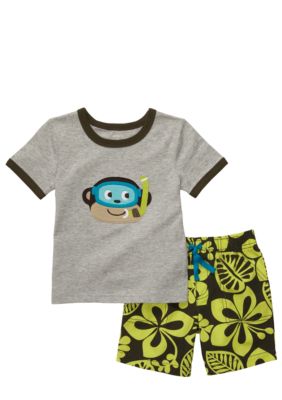 Carter's Monkey 2-Piece Short Set