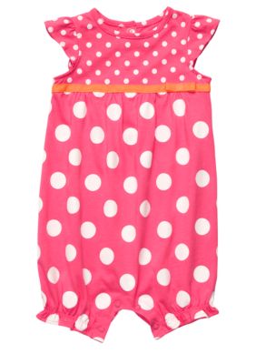Carter's Pink Polka Dot Romper
