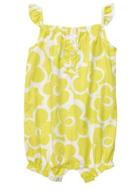 Carter's Yellow Floral Romper