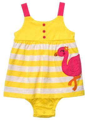 Carter's Flamingo Stripe Sunsuit