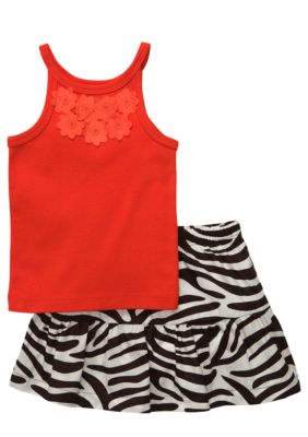 Carter's Zebra Print Skort Set