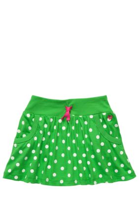 Carter's Green and White Polka Dot Skirt