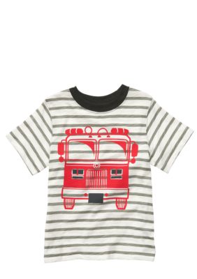 Carter's Stripe Firetruck Tee Toddler Boys