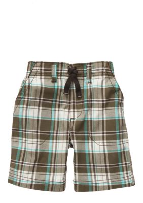 Carter's Brown Plaid Shorts Toddler Boy