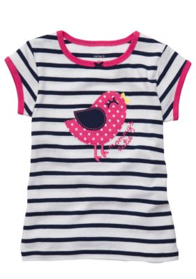 Carter's Stripe Bird Tee Toddler Girl