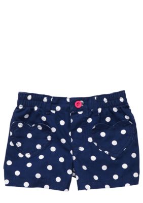 Carter's Navy Dot Short Toddler Girl