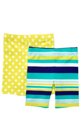 Carter's 2-Pack Stripe and Polka Dot Bike Shorts Toddler Girls