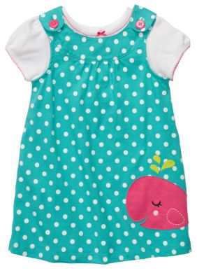 Carter's Whale Jumper Dress Set Toddler Girls