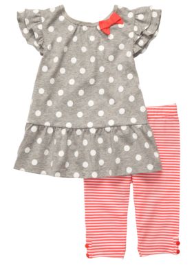 Carter's Dot Stripe Capri Set Toddler Girl