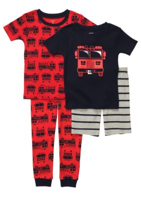 Carter's 4-Piece Firetruck Pajama Set