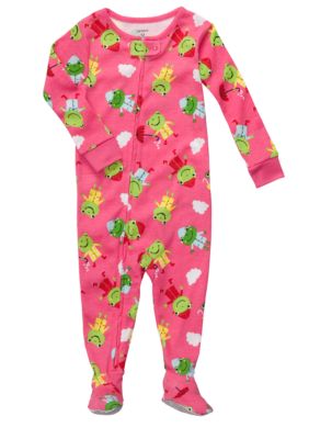 Carter's Froggie Print Footed Pajama