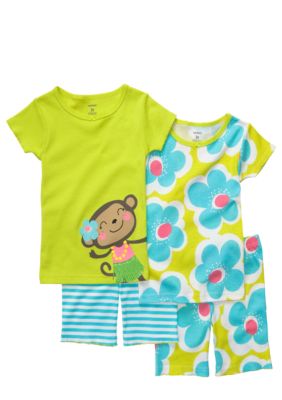 Carter's 4-Piece Monkey Pajama Set